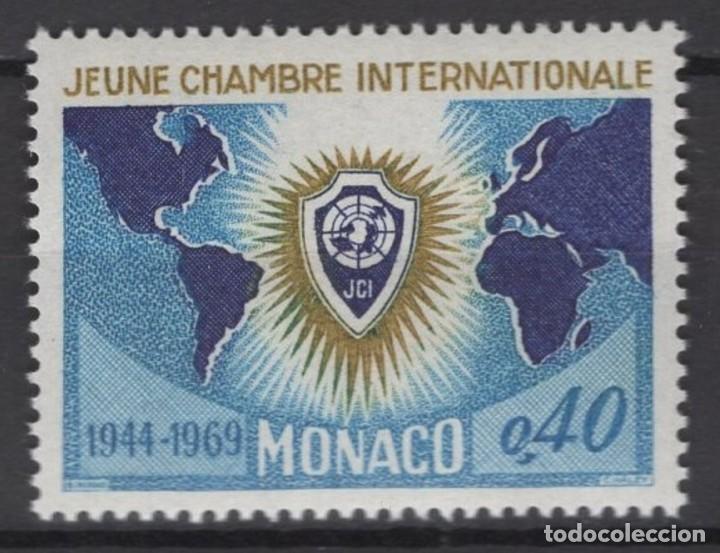 Sellos: MONACO 1969 - CAMARA DE COMERCIO - YVERT N&ordm; 808** - Foto 1