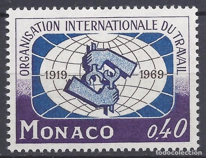 Sellos: MONACO 1969 - CINCUENTENARIO DE LA OIT - YVERT N&ordm; 806** - Foto 1
