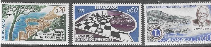 Sellos: MONACO N&ordm; 723 AL 725 (**) - Foto 1