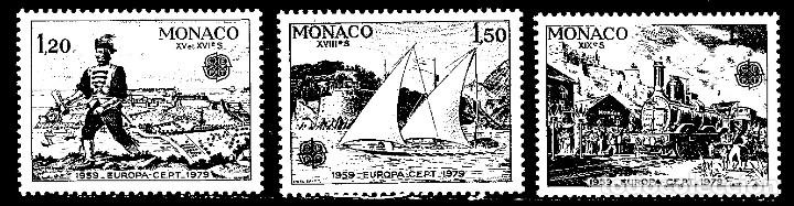 Sellos: MONACO N&ordm; 1186 al 1188 (**) - Foto 1