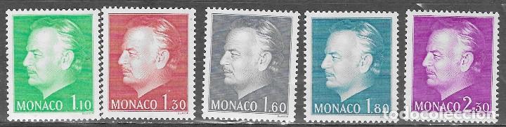 Sellos: MONACO N&ordm; 1209 al 1213 (**) - Foto 1