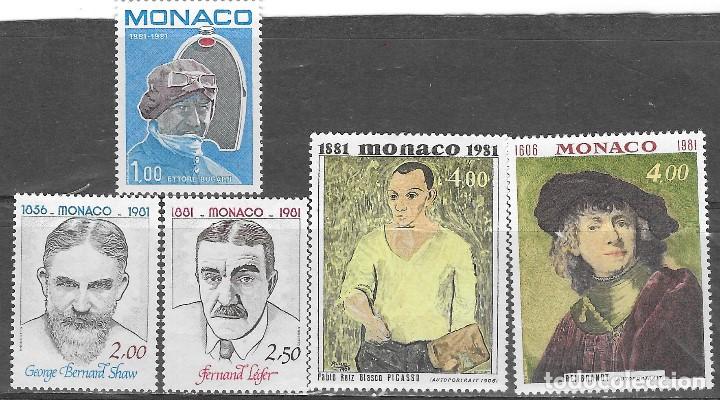 Sellos: MONACO N&ordm;    1290 al 1294 (**) - Foto 1