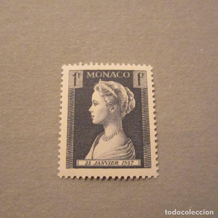 Sellos: MONACO 1957, YVERT N&ordm; 478**, Grace - Foto 1