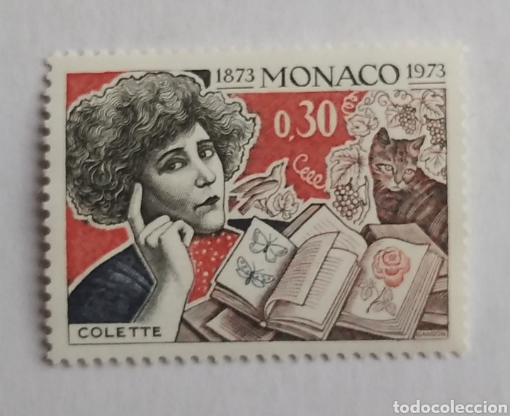 Sellos: Sello 920 M&oacute;naco centenario de colette a&ntilde;o 1973 nuevo - Foto 1