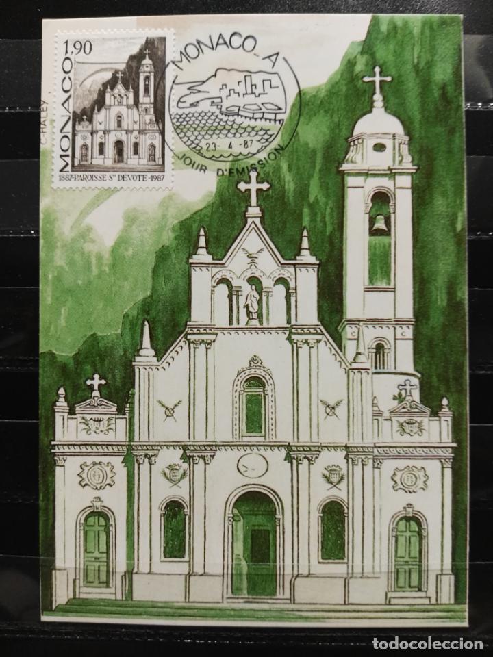 Sellos: M&Oacute;NACO. YVERT 1573. CENT. PARROQUIA DE SANTA DEVOTA. - Foto 1