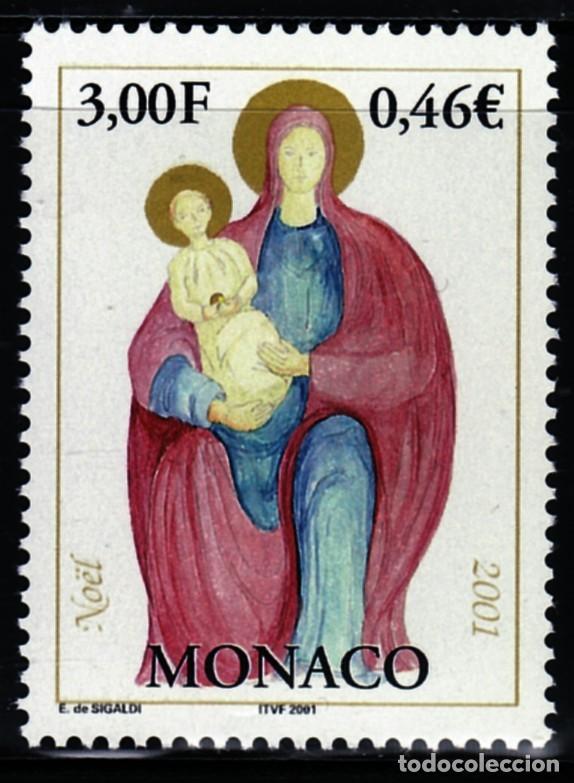 Sellos: SELLOS NAVIDAD MONACO 2001 2317 1v. - Foto 1