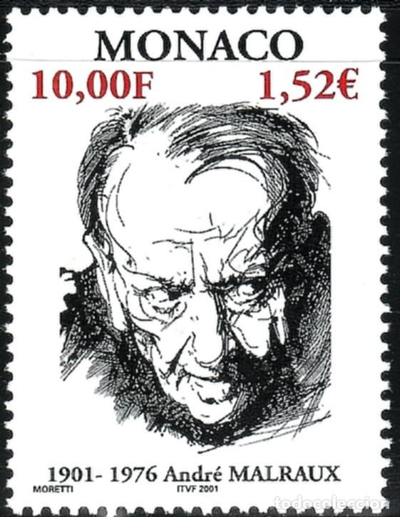 Sellos: SELLOS MONACO 2001 2301 ANDR&Eacute; MALRAUX 1v. B - Foto 1