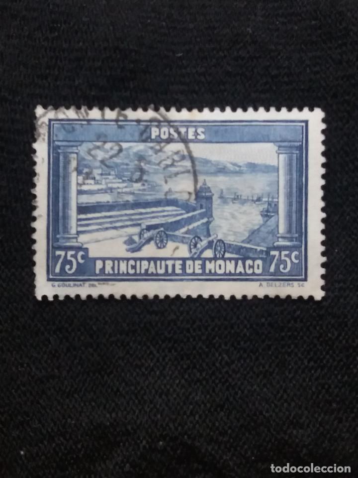 Sellos: MONACO, 75C, CLARET FORTIFICATION, A&Ntilde;O 1933-9. - Foto 1