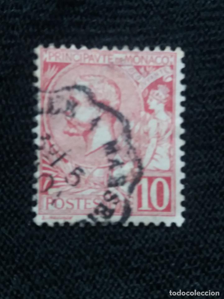 Sellos: MONACO, 10C, PRINCIPE ALBERT, A&Ntilde;O 1891. - Foto 1