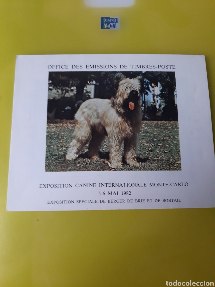 Sellos: FOLLETO PEROS EXPOSICI&Oacute;N 1982 BOBTAIL EMISI&Oacute;N POSTE MONACO - Foto 1