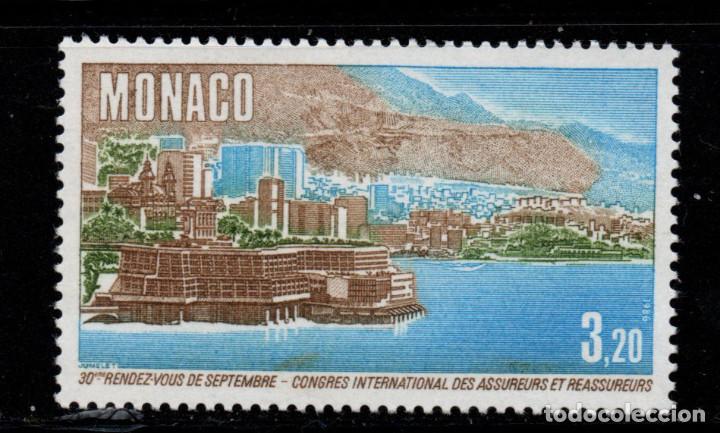 Sellos: MONACO 1540** - A&Ntilde;O 1986 - CONGRESO INTERNACIONAL DE SEGUROS Y REASEGUROS - Foto 1