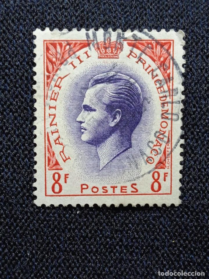 Sellos: PRINCIPADO DE MONACO 8F. RAINIER III. 1955. - Foto 1