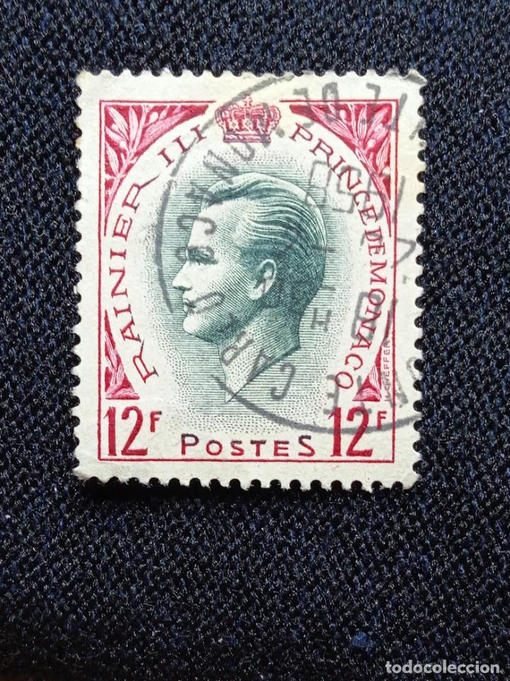 Sellos: PRINCIPADO DE MONACO 12F. RAINIER III. 1955. - Foto 1