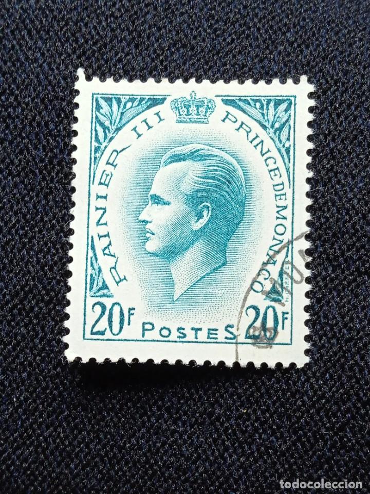 Sellos: PRINCIPADO DE MONACO 20F. RAINIER III. 1955. - Foto 1