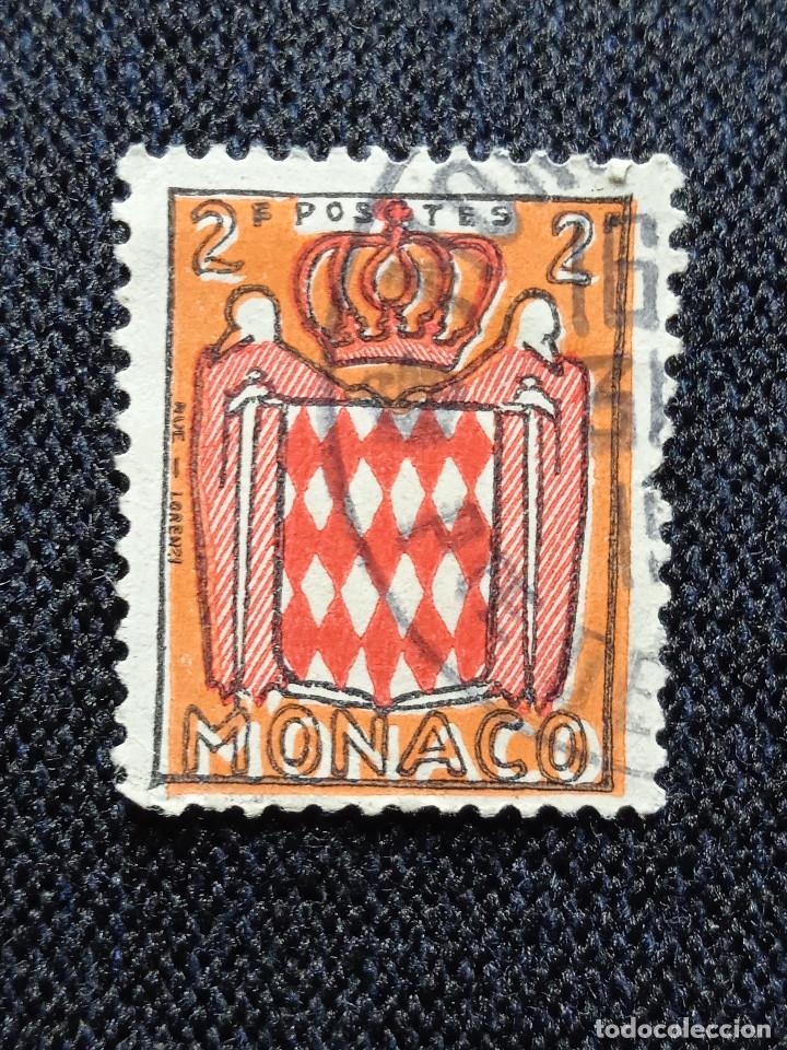 Sellos: MONACO, 2F, ESCUDO ARMAS, A&Ntilde;O 1940, - Foto 1