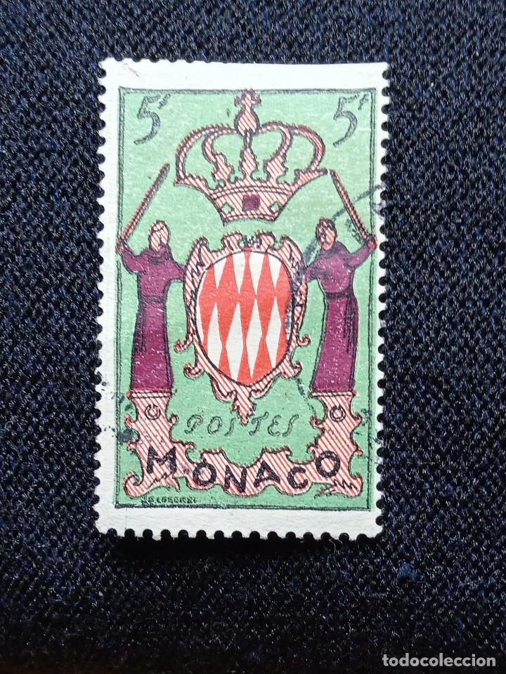 Sellos: MONACO, 5F, ESCUDO ARMAS, A&Ntilde;O 1950, - Foto 1