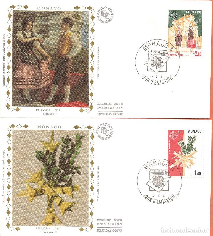 Sellos: SPD -FDC, MONACO, TEMA EUROPA , FOLKLORE, 1981 - Foto 1