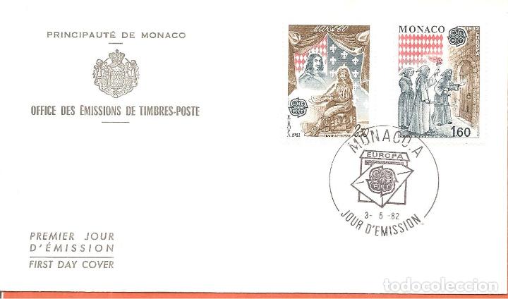Sellos: SPD -FDC, M&Oacute;NACO, TEMA EUROPA , 1982 - Foto 1