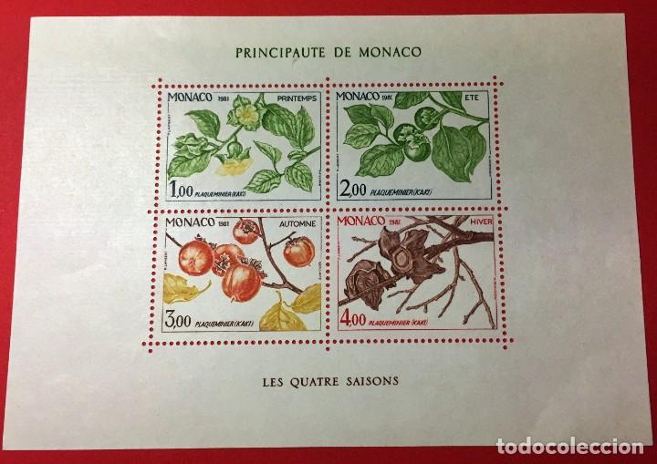 Sellos: Monaco, las cuatro estaciones del caqui - Foto 1