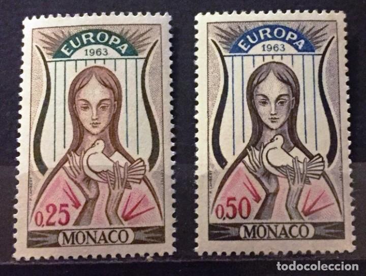 Sellos: Monaco, lira y mujer con paloma - Foto 1
