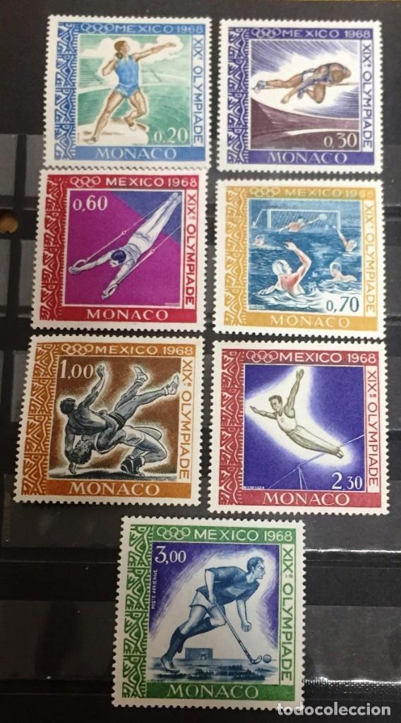 Sellos: Monaco, juegos olimpicos de Mexico - Foto 1