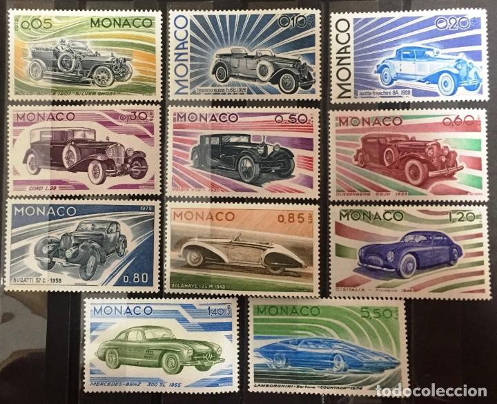 Sellos: Monaco, evolucion de las lineas del automovil - Foto 1