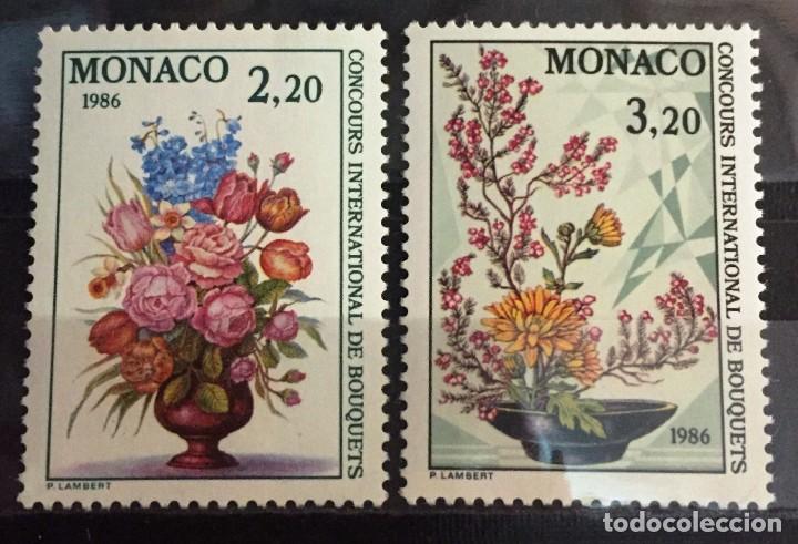 Sellos: Monaco, concurso de ramos de flores 1986 - Foto 1