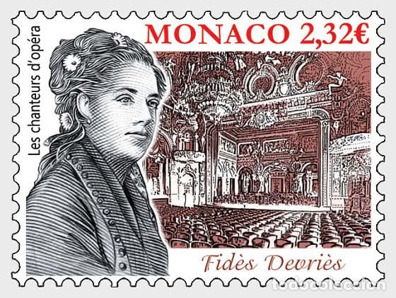 Sellos: Monaco 2020 - Chanteurs DOp&eacute;ra - Fides Devries mnh - Foto 1