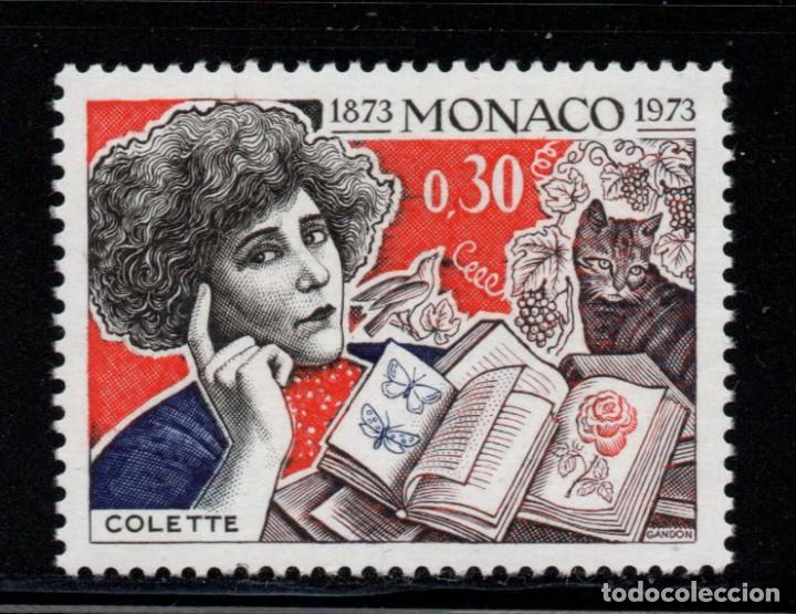 Sellos: MONACO 920** - A&Ntilde;O 1973 - CENTENARIO DEL NACIMIENTO DE GABRIELLE COLETTE - Foto 1