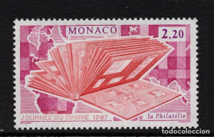 Sellos: MONACO 1577** - A&Ntilde;O 1987 - DIA DEL SELLO - Foto 1