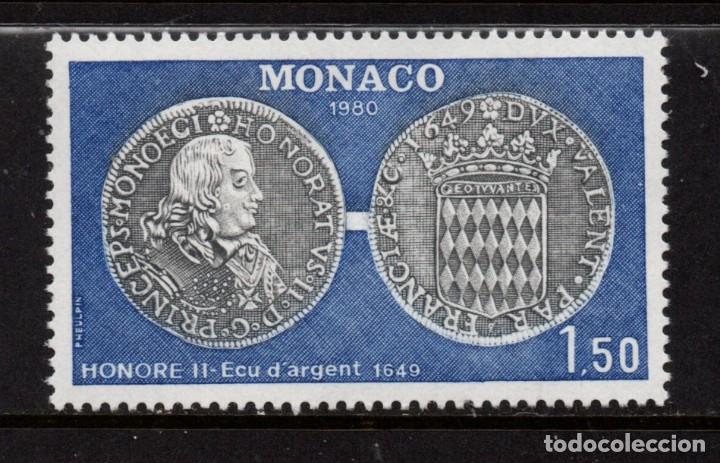 Sellos: MONACO 1231** - A&Ntilde;O 1980 - NUMISMATICA - Foto 1