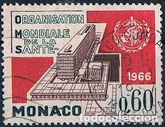 Sellos: MONACO 1966 YVES 704 USADO - Foto 1