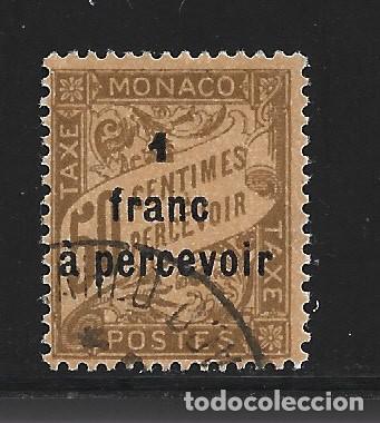 Sellos: MONACO TASA 17 - A&Ntilde;O 1925 - CIFRAS - Foto 1