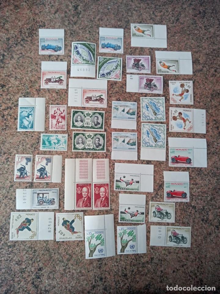 Sellos: Lote de sellos de monaco antiguos variados - Foto 2