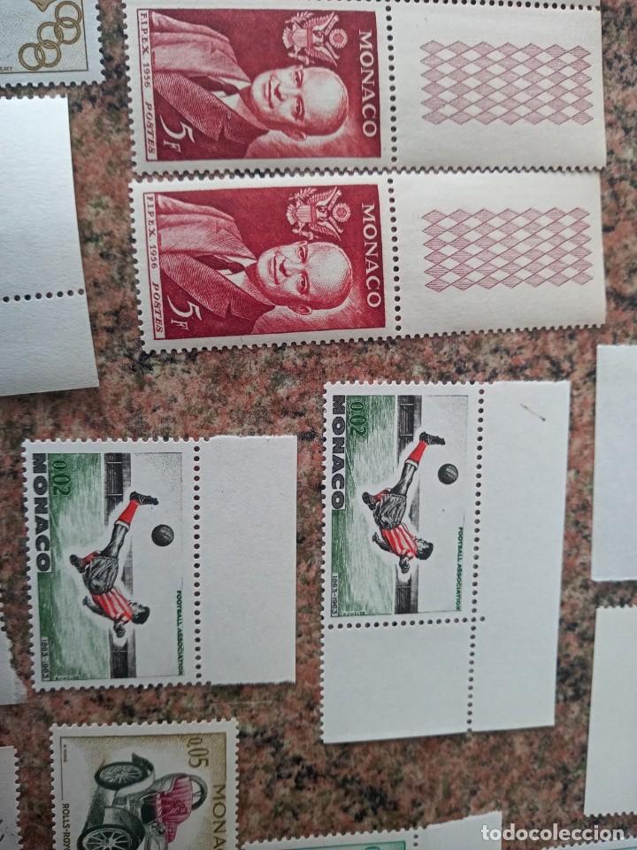 Sellos: Lote de sellos de monaco antiguos variados - Foto 8
