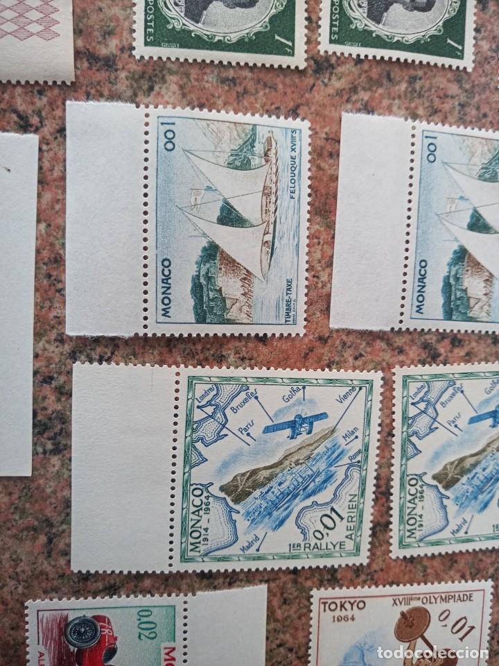 Sellos: Lote de sellos de monaco antiguos variados - Foto 11