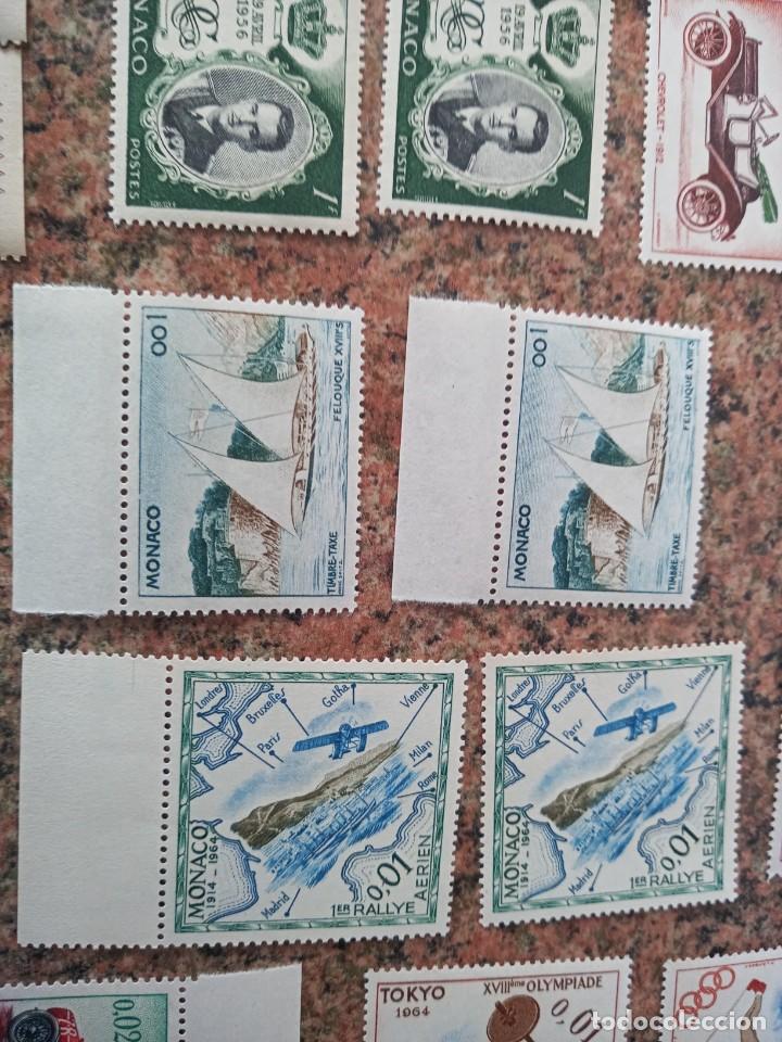 Sellos: Lote de sellos de monaco antiguos variados - Foto 12