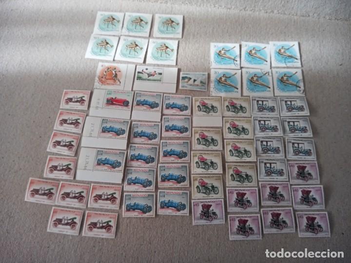 Sellos: LOTE DE SELLOS ANTIGUOS DE. MONACO - Foto 1