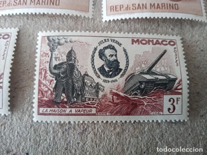 Sellos: LOTE DE SELLOS ANTIGUOS DE. MONACO - Foto 4
