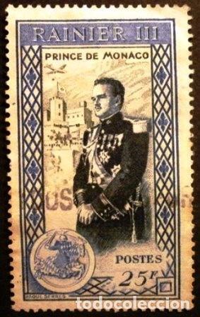Sellos: 1950 M&Oacute;NACO . Pr&iacute;ncipe Rainiero III - Foto 2