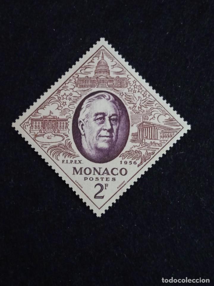 Sellos: MONACO 2 Fr. ROOSEVELT A&Ntilde;O 1956. - Foto 1