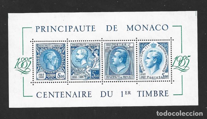 Sellos: MONACO HB 33** - A&Ntilde;O 1985 - CENTENARIO DEL SELLO - Foto 1