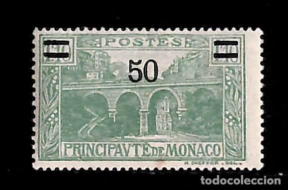 Sellos: MONACO, 1926-31 YVERT N&ordm; 107 /*/ - Foto 1