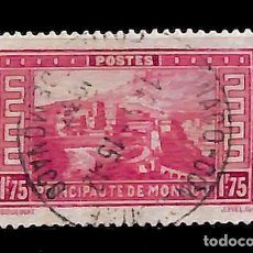 Sellos: MONACO, 1937 YVERT Nº 128A, 1,75 F. ROSA CARMÍN,. Lote 350505944