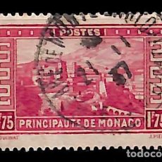 Sellos: MONACO, 1937 YVERT Nº 128A, 1,75 F. ROSA CARMÍN,. Lote 350505964
