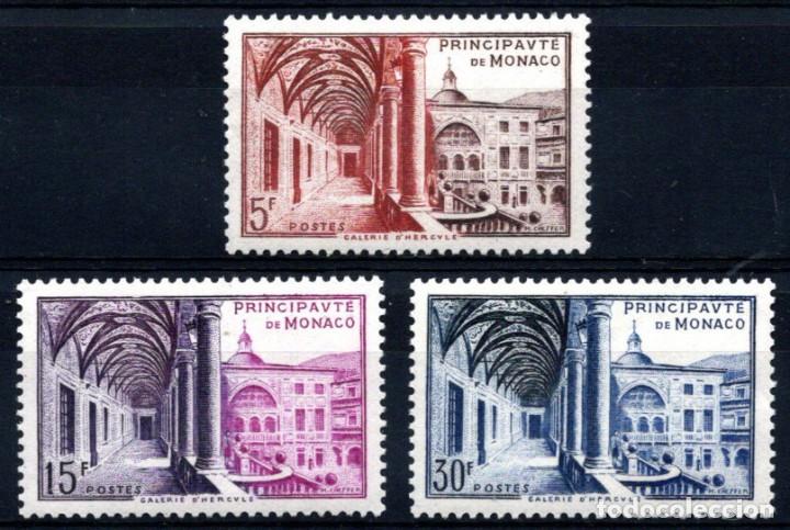 Sellos: MONACO 1952 - MUSEO POSTAL - YVERT 383-385** - Foto 1