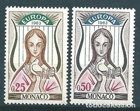 Sellos: MONACO 1963 - EUROPA - YVERT 618-619** - Foto 1