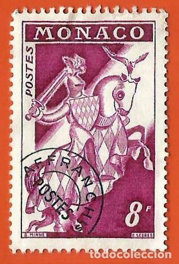 Sellos: MONACO. 1960. CABALLERO MEDIEVAL - Foto 1
