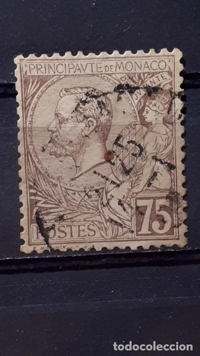 Sellos: MONACO &deg; 1891-94. Yvert 19 USADO. - Foto 1