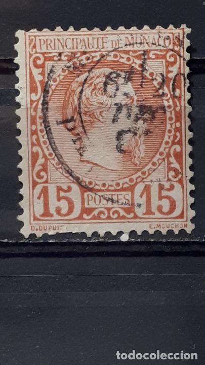 Sellos: MONACO &deg; 1885. Yvert 5 usado. - Foto 1